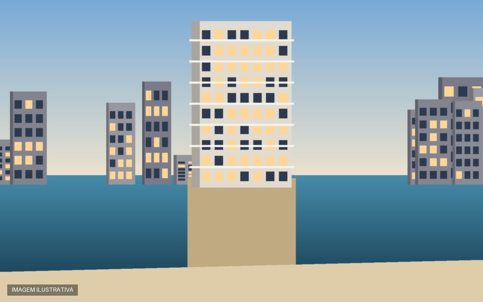 Apartamento Frente-Mar na Meia Praia